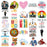 Assorted 50-piece lawyer cartoon sticker set sized 4–8cm with 8MIL waterproof PVC finish, featuring legal humor and justice-themed artwork for law students and professionals.