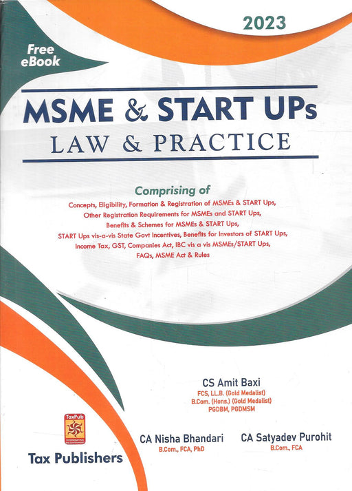 MSME & Start Ups Law and Practice