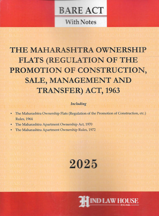 The Maharashtra Ownership Flats (Regulation Of The Promotion Of Construction, Sale, Management And Transfer) Act, 1963