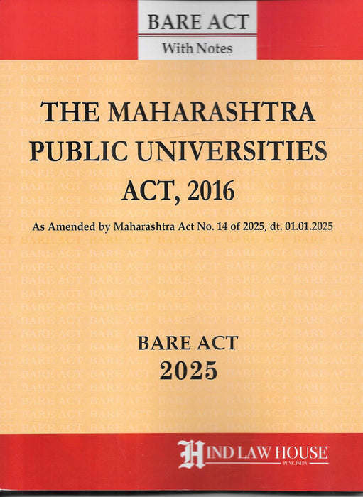 The Maharashtra Public Universities Act , 2016