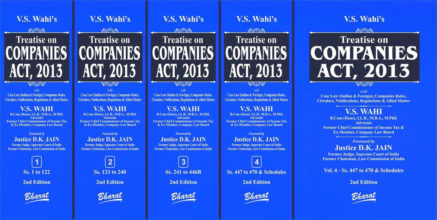 Treatise on Companies Act, 2013 (2nd Edition, 2024) (Set of 4 Volumes)