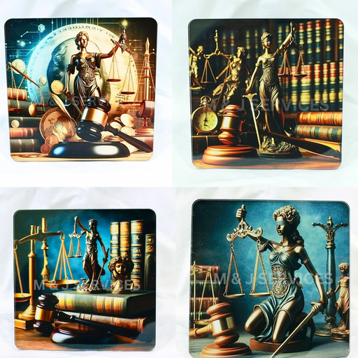 Coasters for Law Office - Set of 4