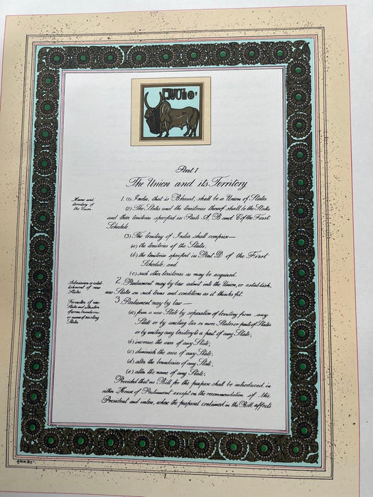 Constitution of India – Calligraphic and Illustrated Collector’s Edition
