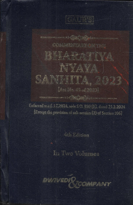 Commentary on the Bharatiya Nyaya Sanhita in 2 vols