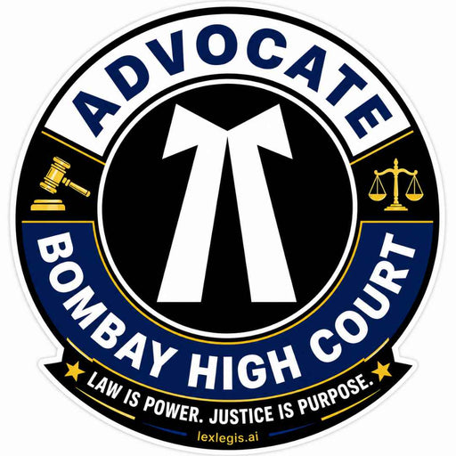 Advocate Bombay High Court Premium Colour Vehicle Sticker Set (Car + Two Wheeler)
