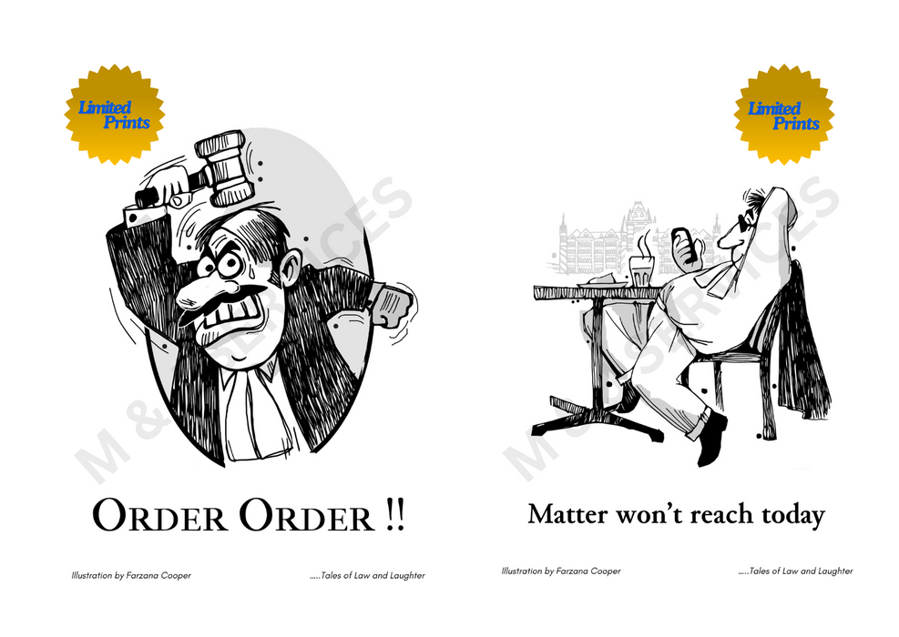 Courtroom Chaos & Legal Laughter: A Humorous Poster Set for Lawyers!