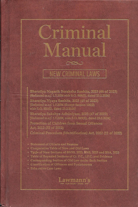 Criminal Manual - New Criminal Laws