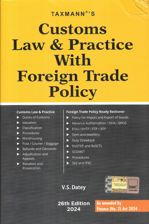 Customs Law & Practice With Foreign Trade Policy