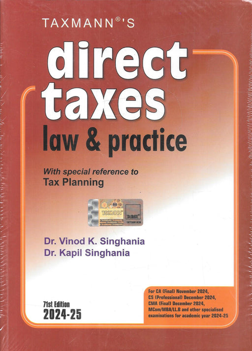 Direct Taxes Law & Practice with Special Reference to Tax Planning