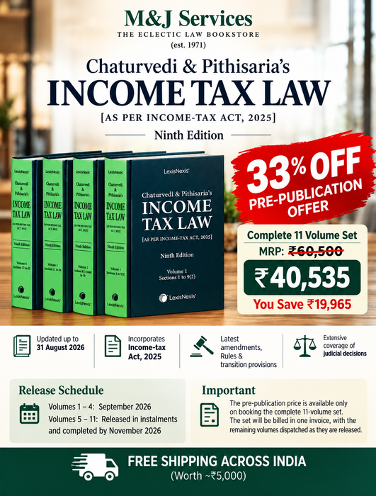 Chaturvedi & Pithisaria's Income Tax Law, 9th Edition (2026) | Complete 11 Volume Hardcover Set