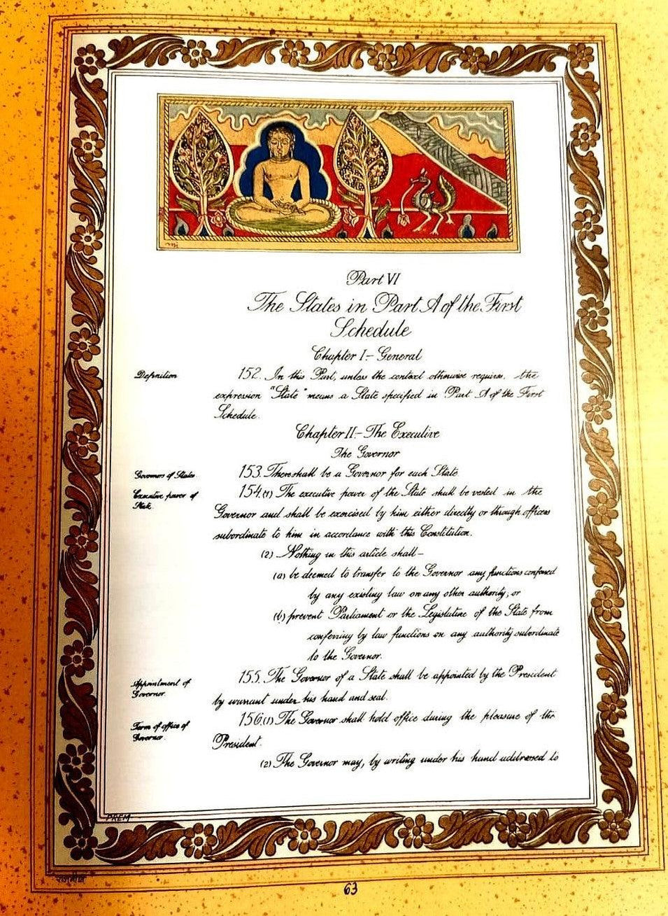 Constitution of India (Calligraphic and Illustrated Copy) [Hardcover ...