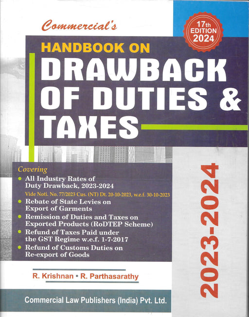 Handbook On Drawback Of Duties & Taxes