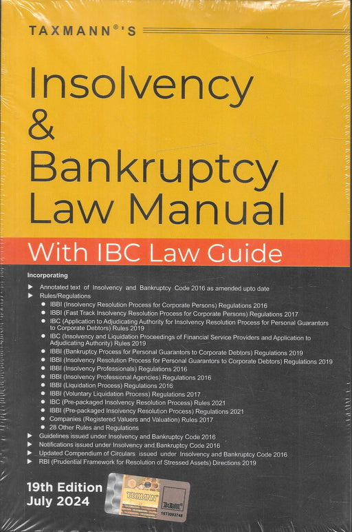 Insolvency and Bankruptcy Law Manual with IBC Law Guide