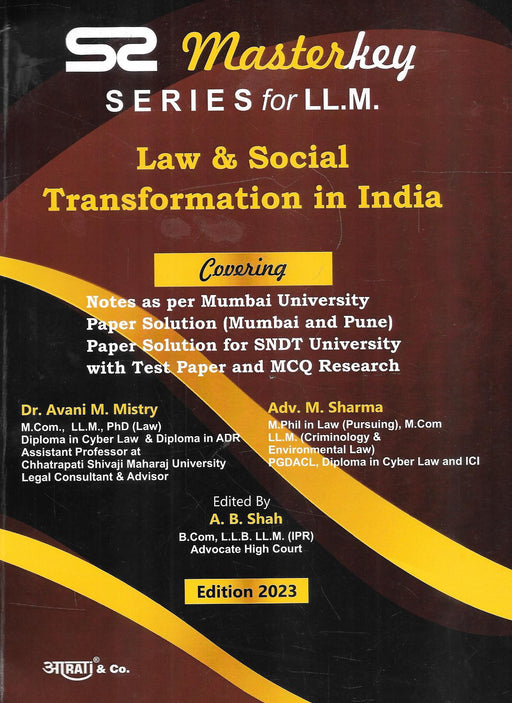 Law and Social Transformation in India - Master Key series for LLM