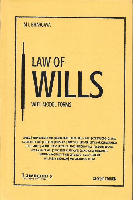 Law Of Wills Alongwith Model Forms