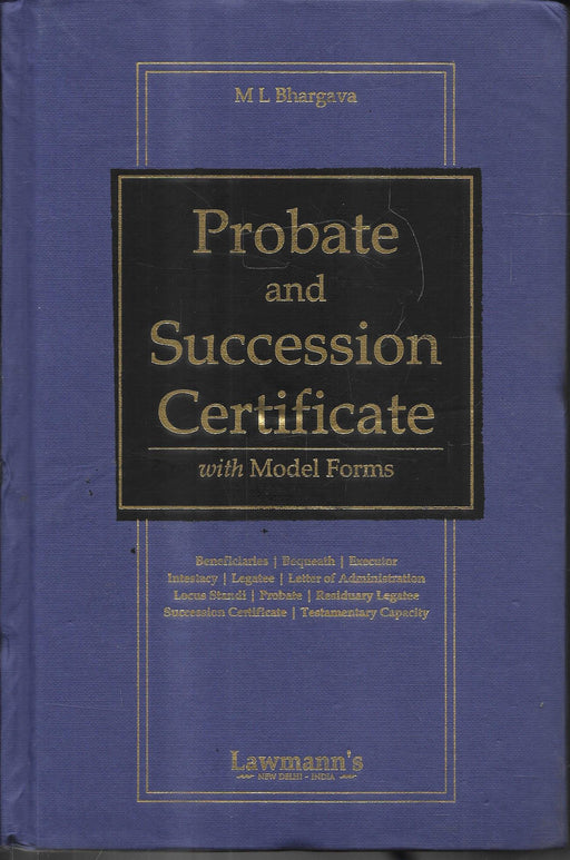 Probate and Succession Certificate with Model Forms