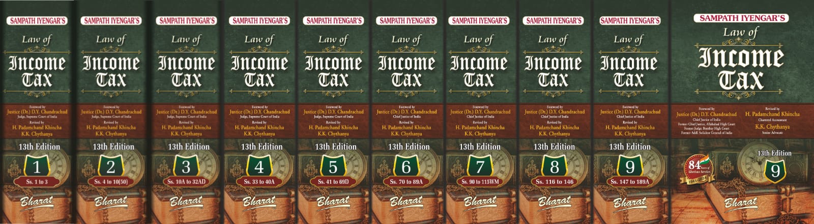 Sampath Iyengar's Law of Income Tax (13th Edition), 2022 Volumes 1 to 9