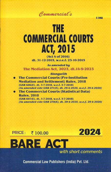 The Commercial Courts Act, 2015