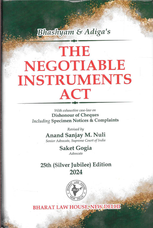 The Negotiable Instruments Act by Bhashyam & Adiga