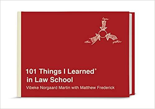 101 Things I Learned? in Law School