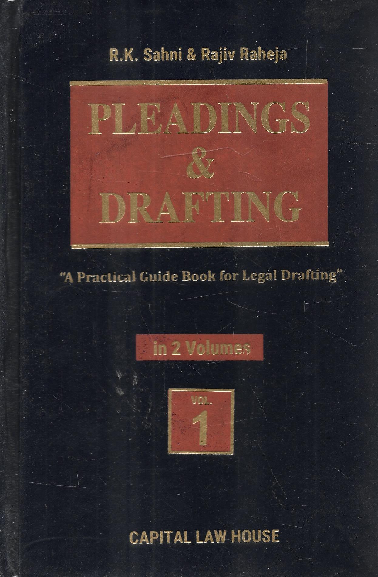Pleadings & Drafting 'A Practical Guide Book For Legal Drafting (In 2