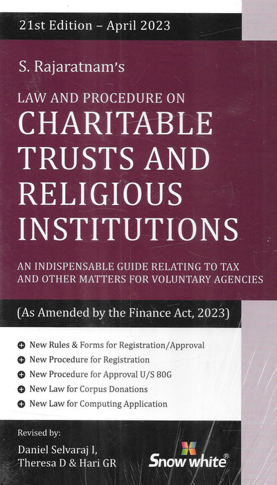 Law And Procedure On Charitable Trusts And Religious Institutions