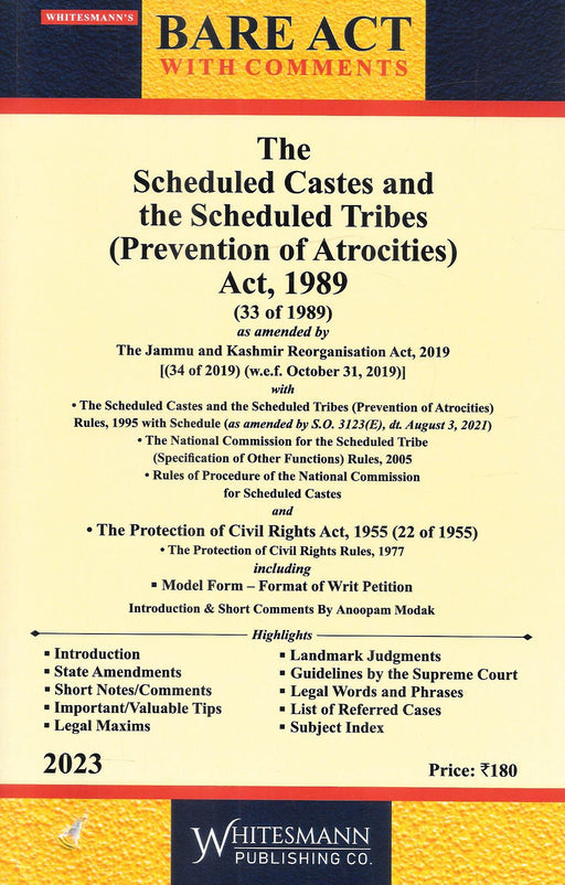 The Scheduled Castes and the Scheduled Tribes (Prevention of Atrocities) Act , 1989- Bare Act