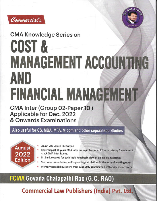 CMA Knowledge Series On Cost & Management Accounting And Financial Management