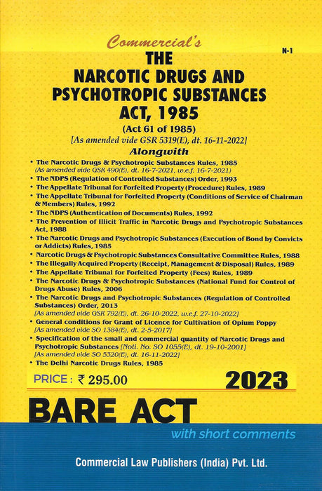 The Narcotic Drugs And Psychotropic Substances Act , 1985