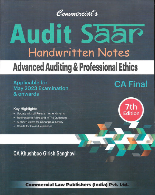 Audit SAAR - Handwritten Notes - Advanced Auditing and Professional Ethics