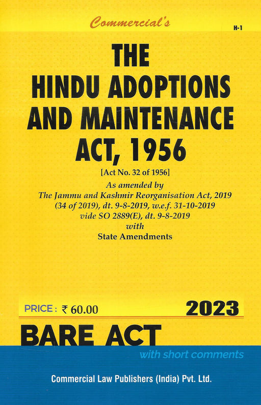 The Hindu Adoptions And Maintenance Act , 1956