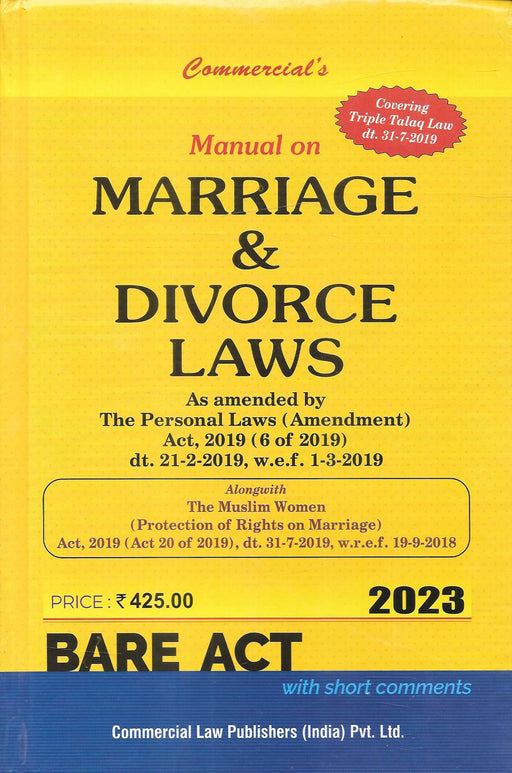 Manual of Marriage and Divorce Laws
