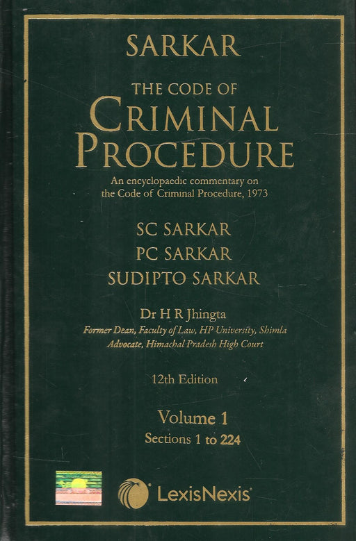 The Code Of Criminal Procedure (In 2 Volume) With Free  Bare Act