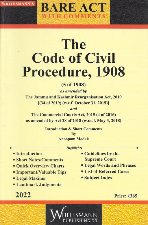 The Code of Civil Procedure (Bare Act)