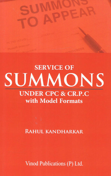 Service Of Summons Under CPC & Cr.P.C With Model Formats