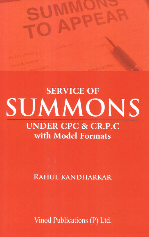 Service Of Summons Under CPC & Cr.P.C With Model Formats