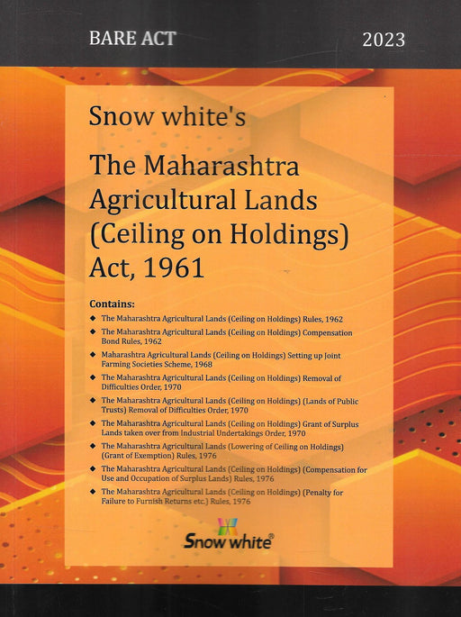 The Maharashtra Agricultural Land (Ceiling On Holdings) Act , 1961