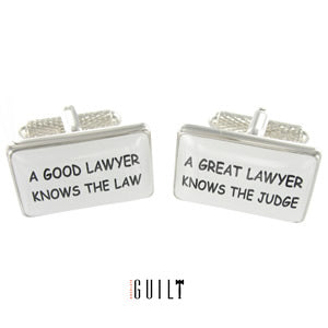 Cufflinks - A Good Lawyer Knows The Law