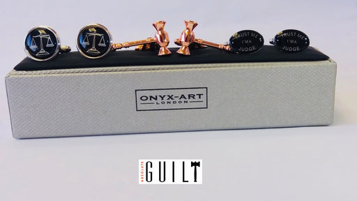 Cufflinks - Judge - 3 pair Gift Set