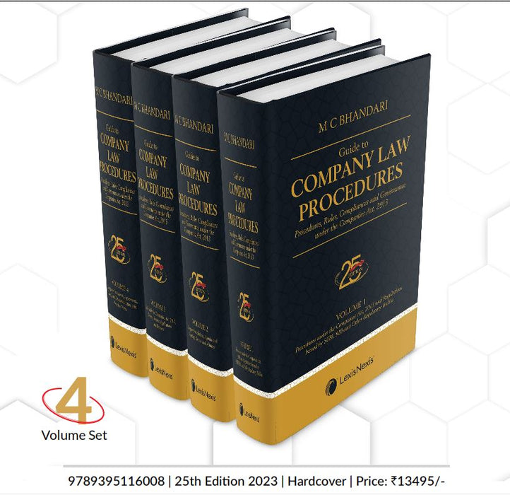 M C Bhandari Guide to Company Law Procedures in 4 vols
