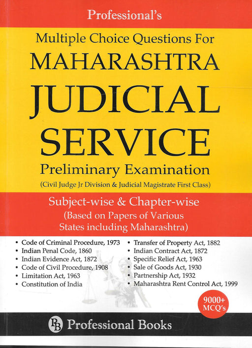Multiple Choice Questions for Maharashtra Judicial Service - Preliminary Examination