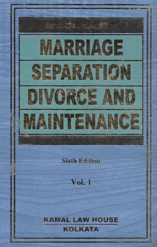 Marriage Separation Divorce And Maintenance (In 2 Volume)