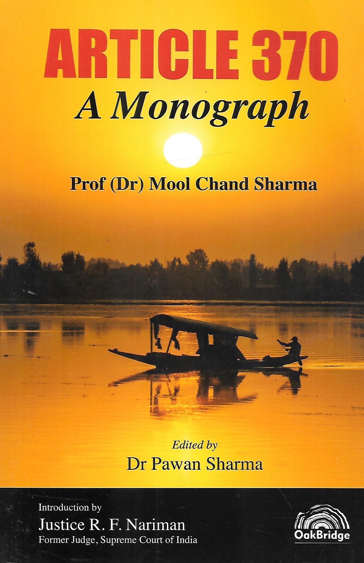 Article 370 – A Monograph - Constitution and its Working – M&J Services ...