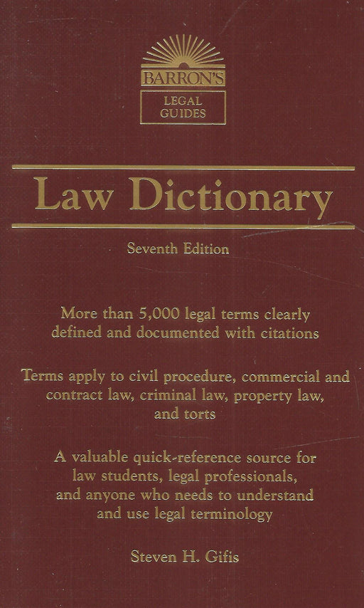 Barrons Law Dictionary
