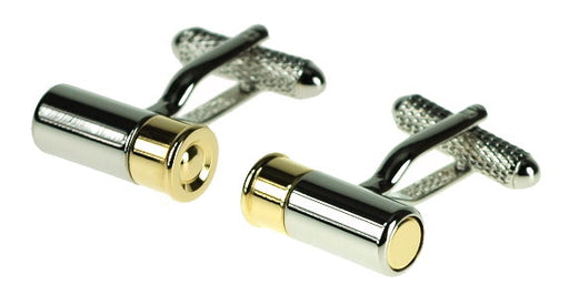 Cartridge Rhodium - Gilt Cufflinks