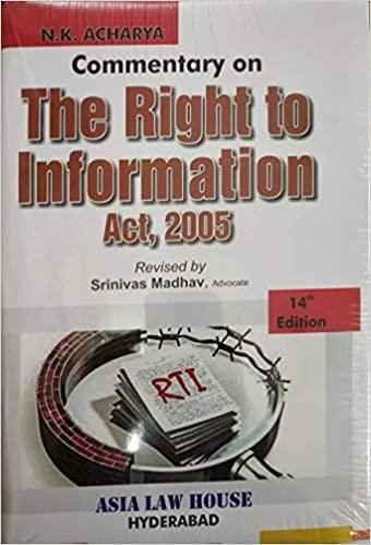 Commentary on The Right to Information Act, 2005