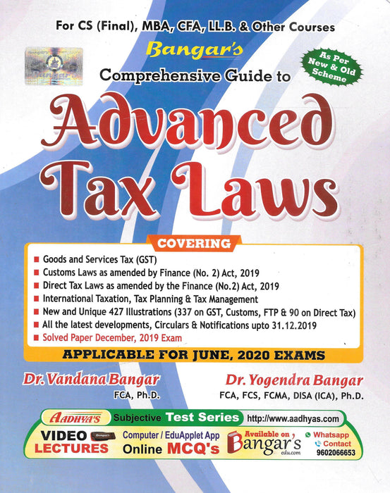 Comprehensive Guide to Advanced Tax Laws - CS Final