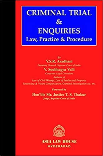 Criminal Trial & Enquiries (Law, Practice & Procedure)