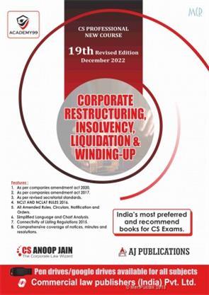 CS Professional Programme - Corporate Restructuring Insolvency Liquidation & Winding Up