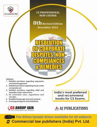 CS Professional Programme Resolution of Corporate Disputes Non Compliances and Remedies New Syllabus
